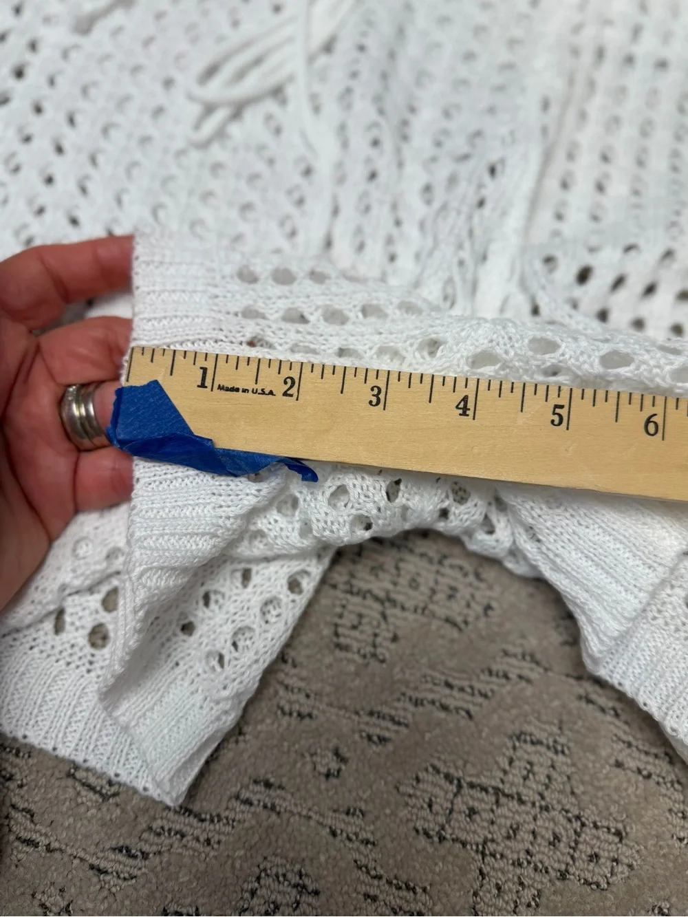 Cha Cha L NWT Knit Tank with American Flag Patch